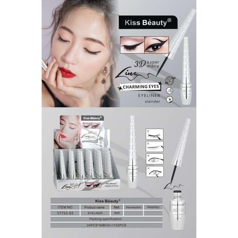 [ ECER ] KISSBEAUTY PEACH LIQUID EYELINER