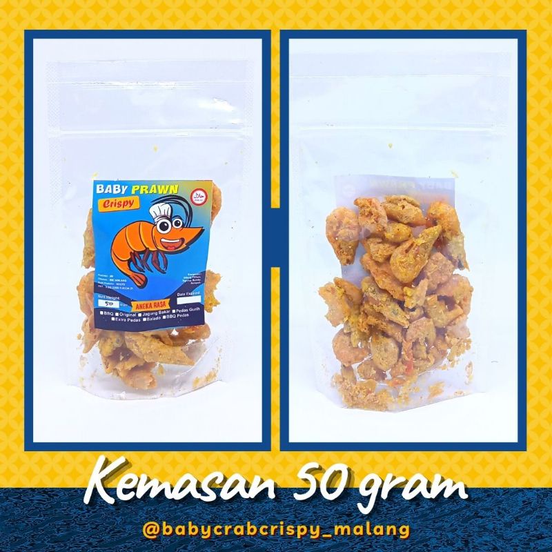 

Camilan Halal & Lauk Tambahan Udang Crispy - 50 gr