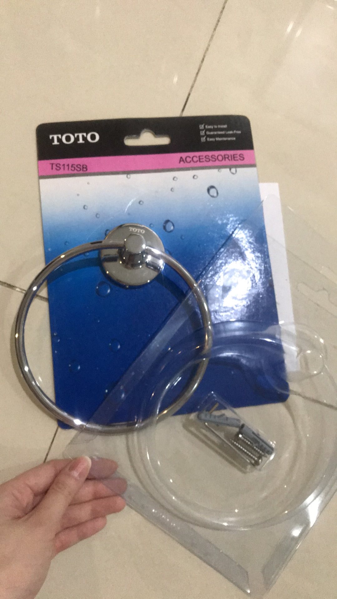 Toto Ts115sb Towel Ring / Gantungan Handuk