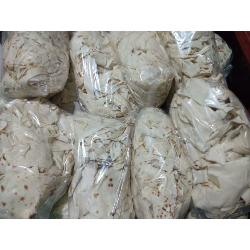 

Kriwilan Kebab 1000 Gram Potongan Kulit Protolan Tortila 1kg Buat Kripik Tortilla Keripik 1000 gram