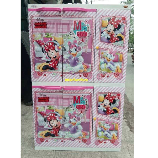 LEMARI PLASTIK PINTU 3 NAIBA MEGA MSC PREMIUM
