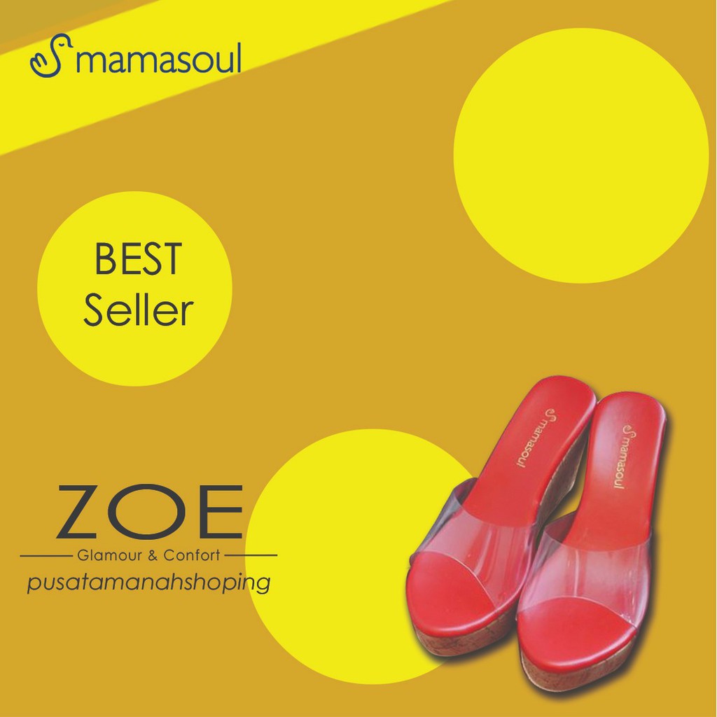 SANDAL WEDGES MAMASOUL = ZOE
