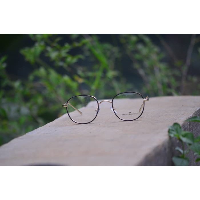 Kacamata Blueray Retro / Anti Radiasi BEST &amp;NEW|2261 Frame Optik|Korean Style - BLUERAY NORMAL