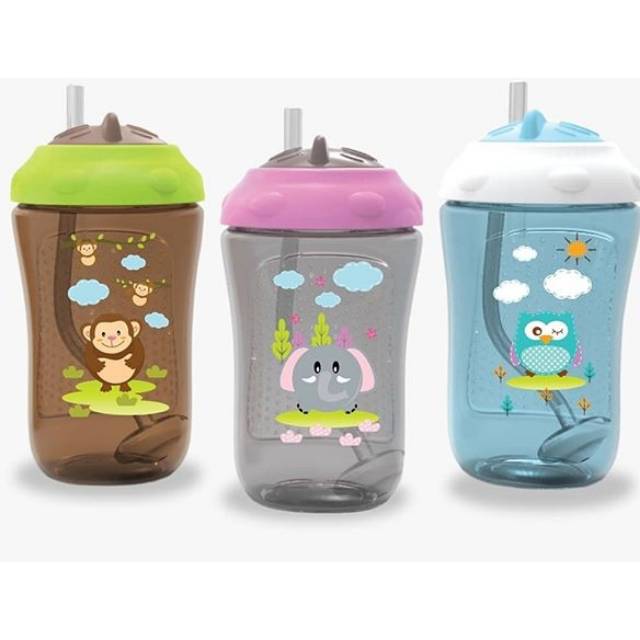 ♥BabyYank♥ Baby Safe Cup With Weighted Straw 300ml FS405 / Botol Susu Sedotan / Babysafe FS 405