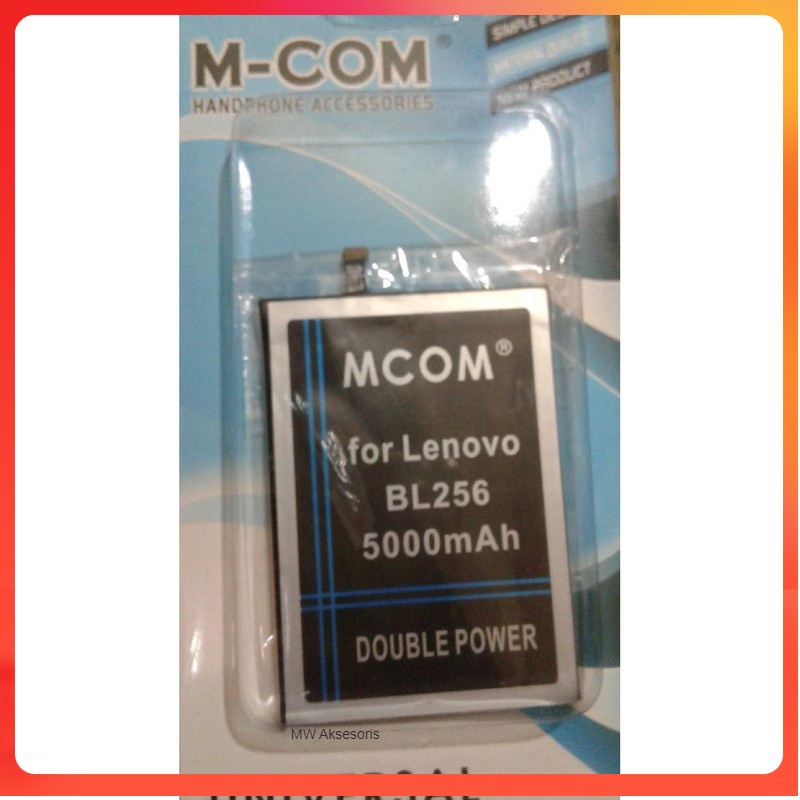 MW Battery Batre Baterai Double Power Mcom Lenovo A7010 Vibe K4 Note X3 Lite BL-256 BL256 BL 256