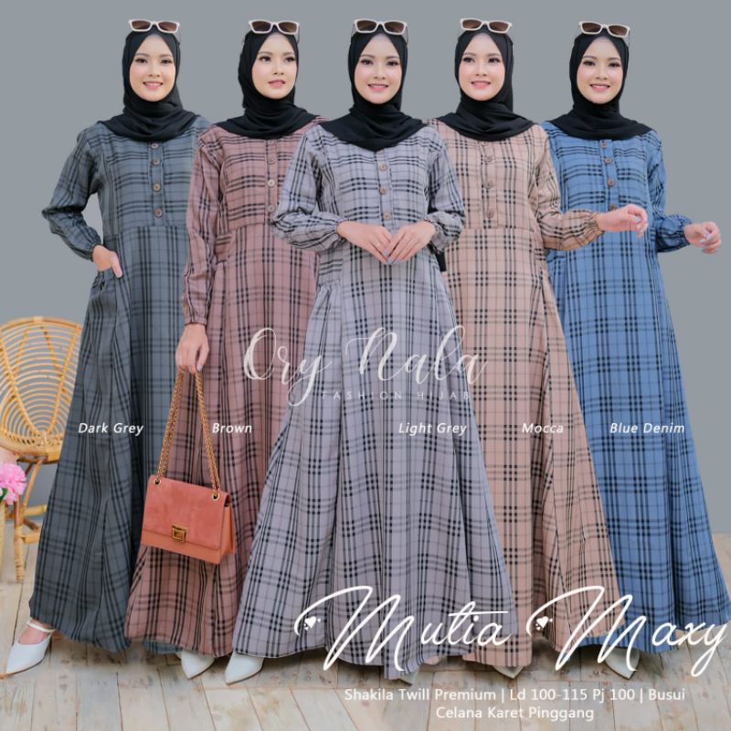 mutia dress gamis maxy ori by nala