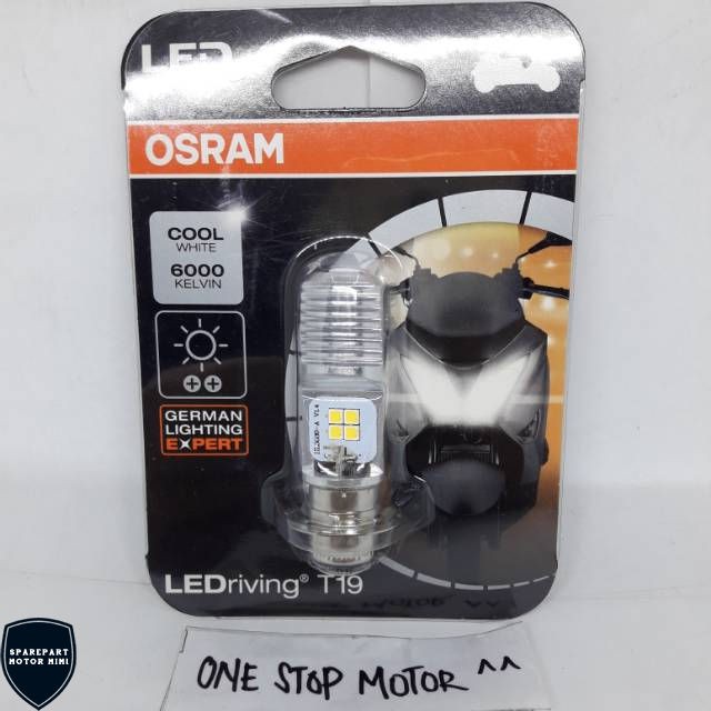 LAMPU DEPAN LED OSRAM ORI BEAT VARIO MIO TYPE H6 PUTIH 6000K Spareparts Motor