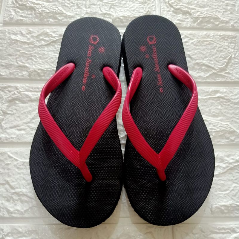 SunSwallow Lumina Premium Sandal Japit Cewek Hitam Sun Swallow Sendal Jepit Swalow Pantai Santai