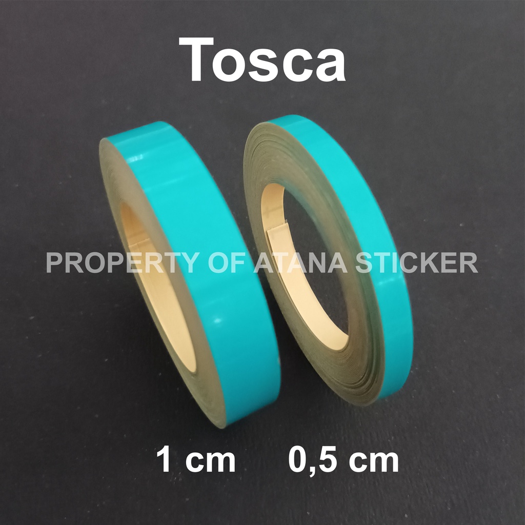 Stiker List Velg Body Sepeda Motor Matic Mobil Tosca Turquoise Turkish Lis Pelek Wrap Pinstriping Tapes Reflective Nyala Skotlet Sticker Pinstripe Strip Aksesoris Roda Dekorasi Striping Scotlet Scotlight