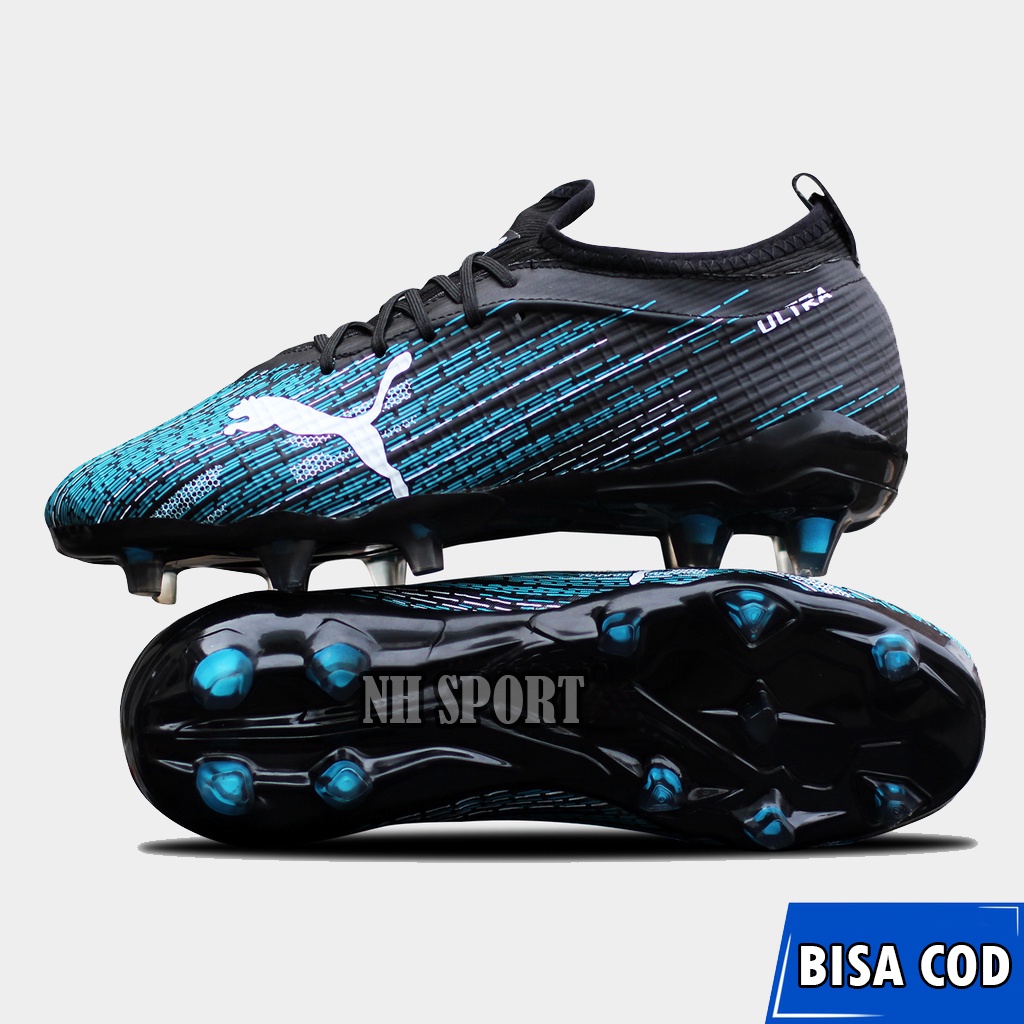 SEPATU BOLA PUMA FUTURE ULTRA LUMINOS BLACK BLUE PALING MURAH TERBARU 2021