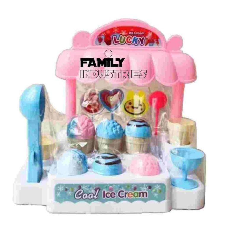 1SET MAINAN COOL ICE CREAM/BISA BUNYI DAN NYALA LED/MAINAN ES KRIM/MAINAN PERAN ANAK