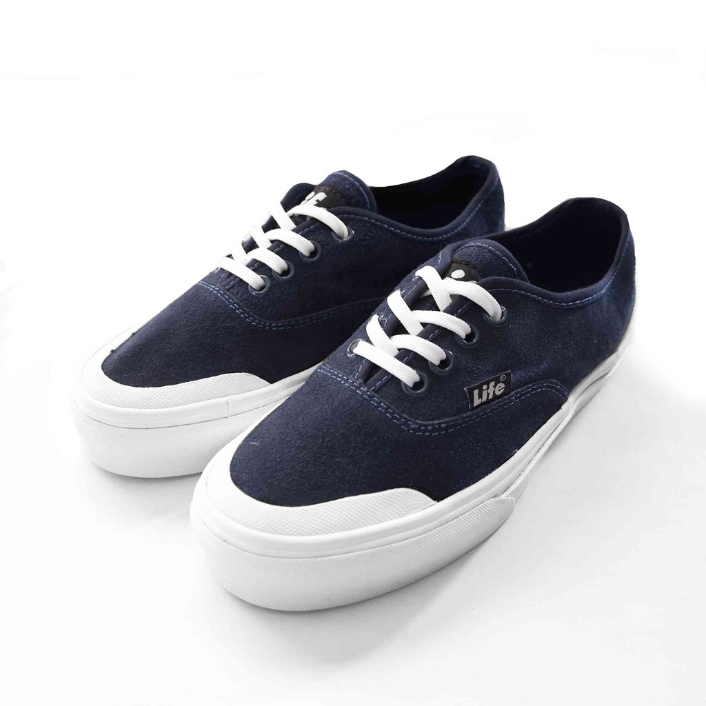 NATIVE BASIC WHITE NAVY SHOES