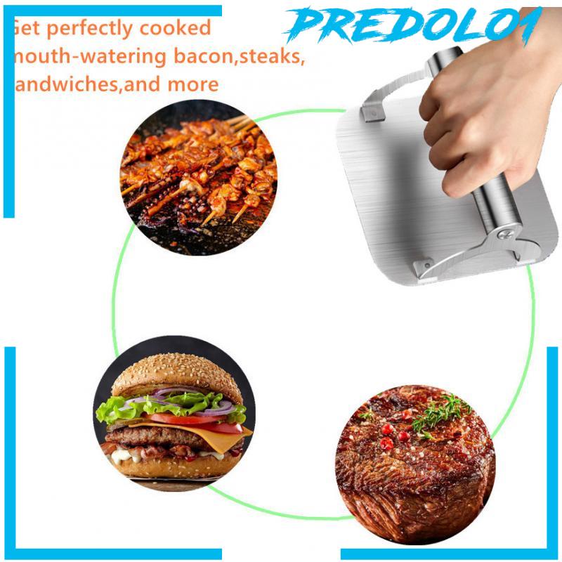 (Predolo1) Alat Press Daging Burger Profesional Anti Lengket
