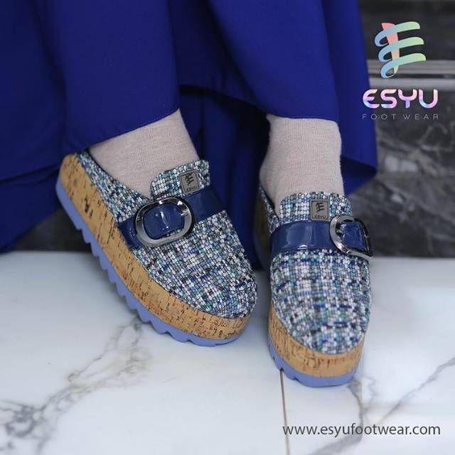 SEPATU SANDAL WANITA TETRIS by ESYU SEPATU SANDAL MODERN IBUINDUNG