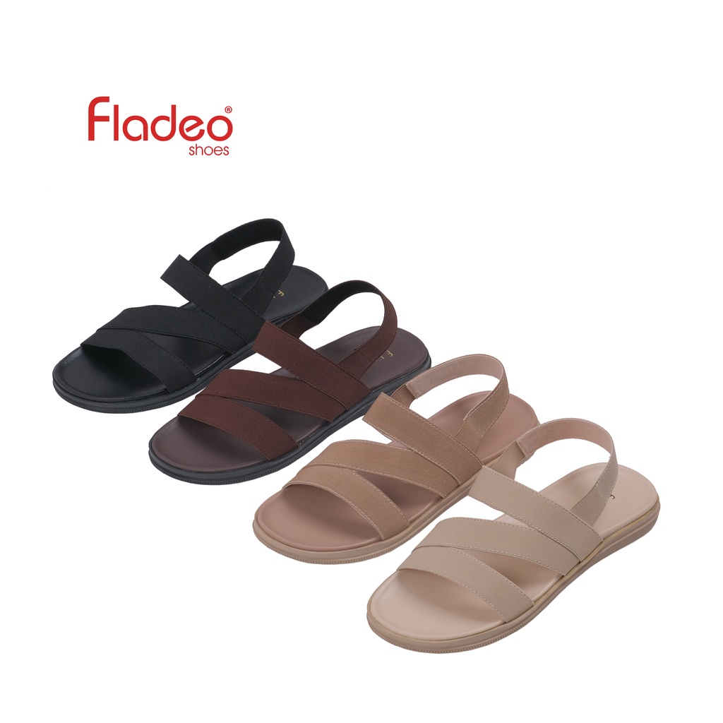 Fladeo E20/LDT290-3HH/Sandal Teplek Tali Wanita [ Strap Flat Sandals ]