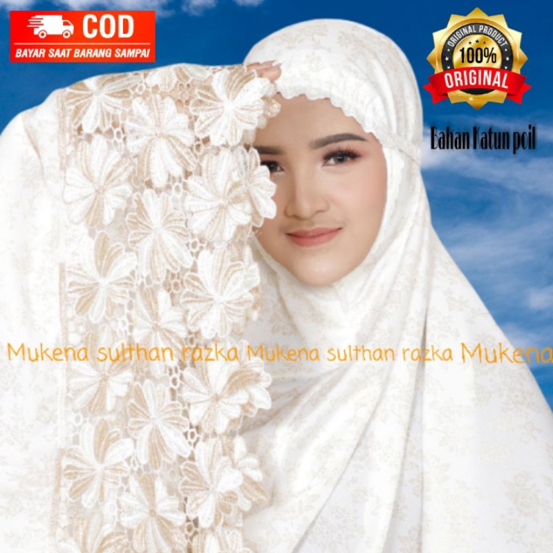 MUKENA MUKENAH DEWASA JUMBO PRADA KATUN POIL ADEM CANTIK MEWAH BORDIRAN RENDA TEBARU 2020 2021 2022 