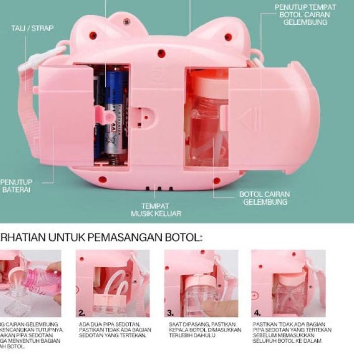 Mainan anak bubble camera / mainan anak gelembung balon / mainan anak bubble camera elektric