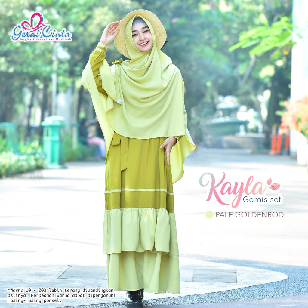 Gamis Set FLOWER By Gerai Cinta Shopee Indonesia
