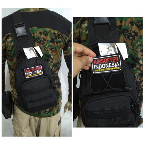 tas sling (seling) 093 - tas army 093 - tas selempang loreng