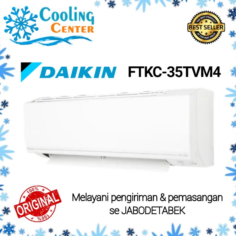 AC DAIKIN FTKC 35 1,5 pk THAILAND STAR INVERTER + PASANG INSTALASI