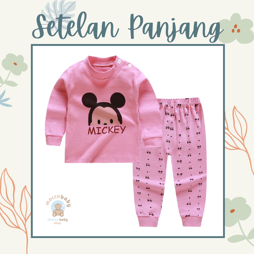 MBSS Baju Premium Anak Bayi Piyama Jumper Jumpsuit Celana Tidur Fashion Lengan Panjang NEW1 A