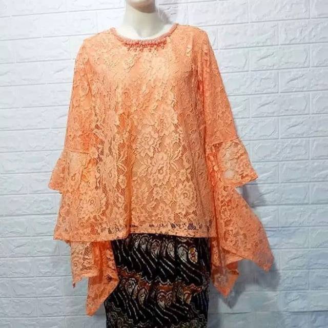 Atasan Saja/ Baju kondangan Brokat Big size Jumbo LD 120 cm