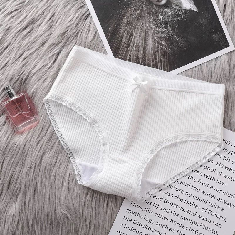 LINGERIEMASTER - (C-21) Jepang CD imut fashion Undies Polos high quality katunimport CD sexy import-C-21 Putih