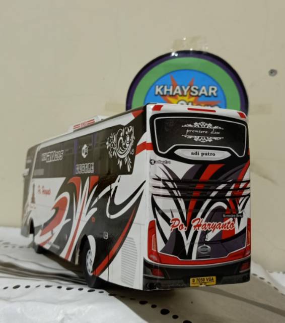 Miniatur bus bis shd HARYANTO MERAH