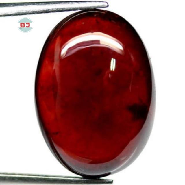 Batu Permata Garnet Oval Cabochon Natural