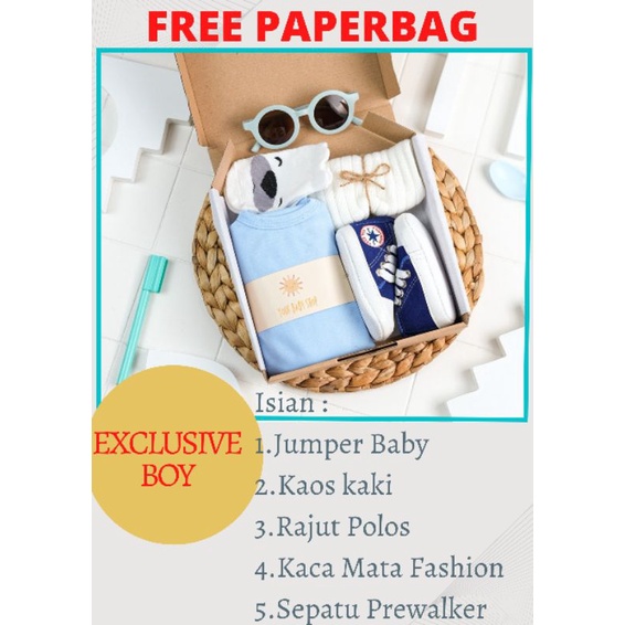 FREE PAPERBAG HAMPERS BAYI BABYSAM BAJU BAYI || HAMPERS ROK TUTU BAYI || PARCEL BAYI || BABYSAM BABY GIFT || KADO KELAHIRAN BAYI || HAMPERS BAYI LAKI-LAKI DAN PEREMPUAN-3