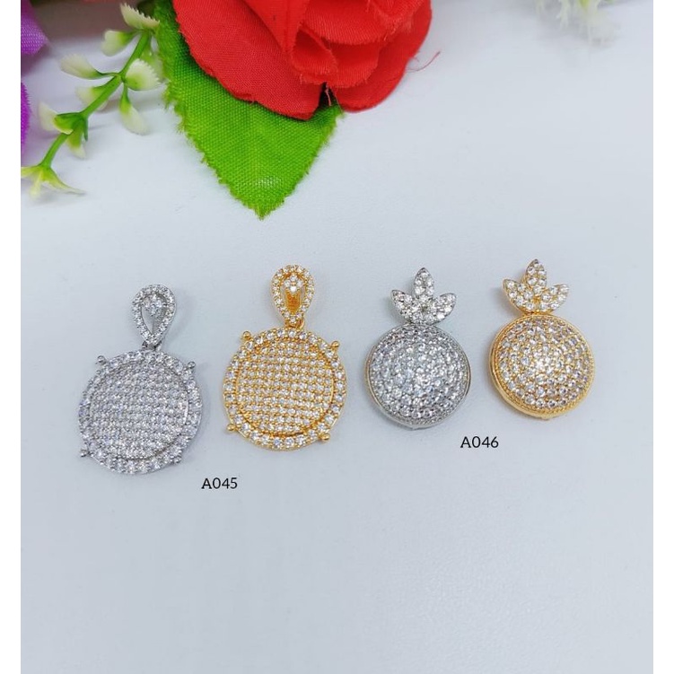 Set Kalung+Liontin Xuping Bulat Permata 045.046