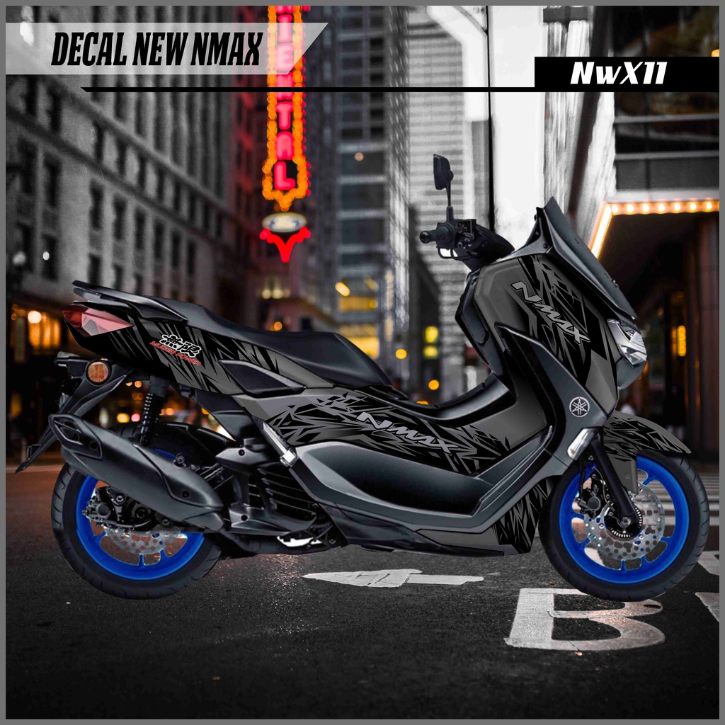 DECAL STICKER NEW NMAX GREY ABSTRACT