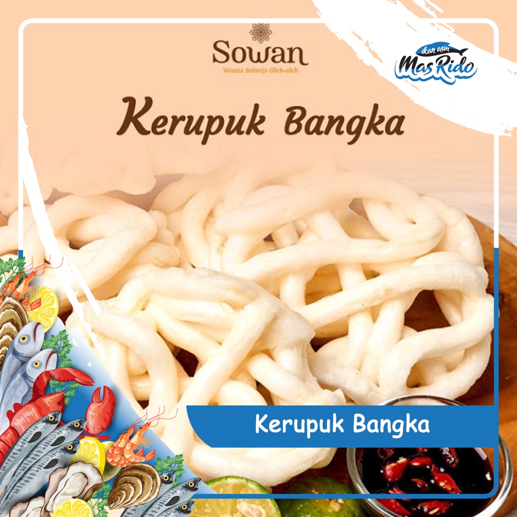

Kerupuk Bangka Rasa Ikan Tenggiri Renyah Kwalitas Super Harga Murah