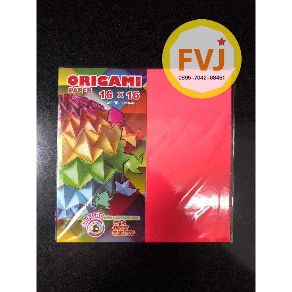 

10 pak - Origami Paper / Kertas Lipat Warna Terang / Spotlight kecil melipat 16 x 16 cm