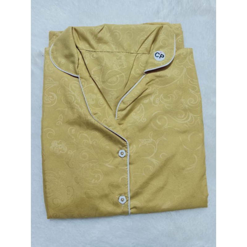 LoverFashion Cp Piyama ABG Embos& karakter-Mustard