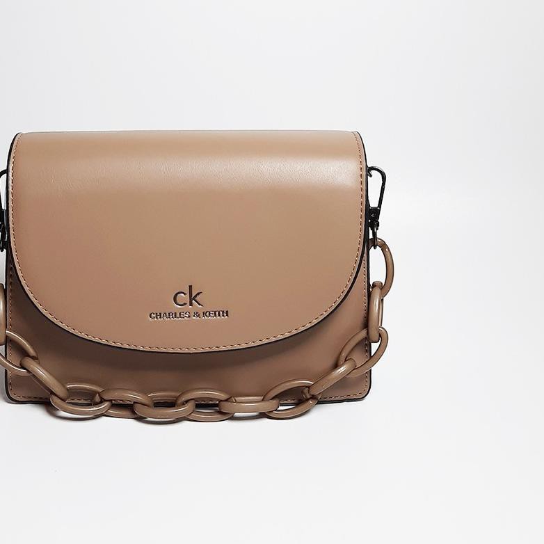 ➬ Tas Selempang Wanita FitBags CK-030501 Sling Bag Import Double Strap Bahan PU Halus - TERBARU ✦