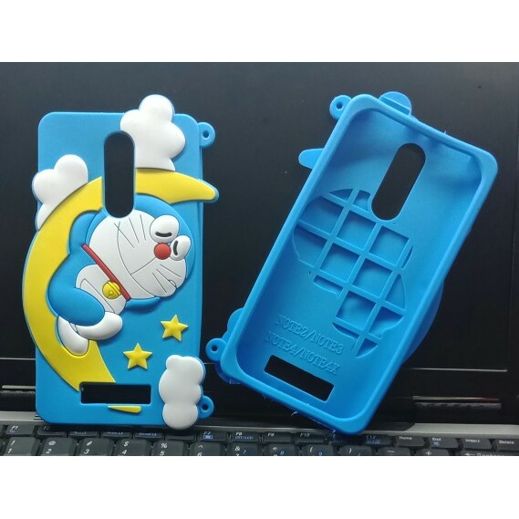 barokah case xiaomi redmi note 2 case boneka 4d softcase 3d doraemon
