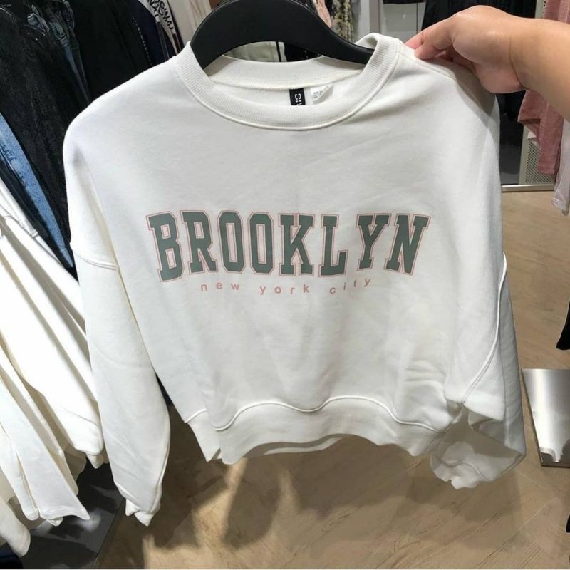 BROOKLYN SWEATER CROP SWEATER OVERSIZE SWEATER WANITA CROOPE