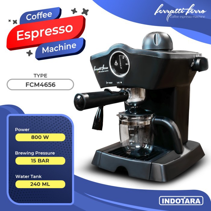 Mesin Kopi Espresso Espresso Machine Ferratti Ferro FCM-4656 P1