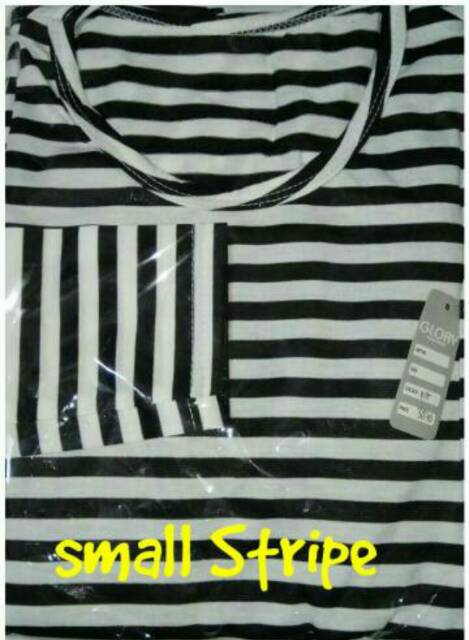 CROP XL TANGAN PENDEK / STRIPE TEE / BAJU MURAH