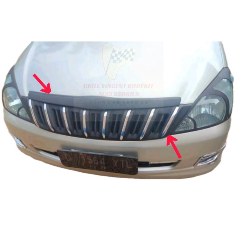 Grill kijang innova 2004 2005 2006 2007 2008 model Apollo Prado list crome