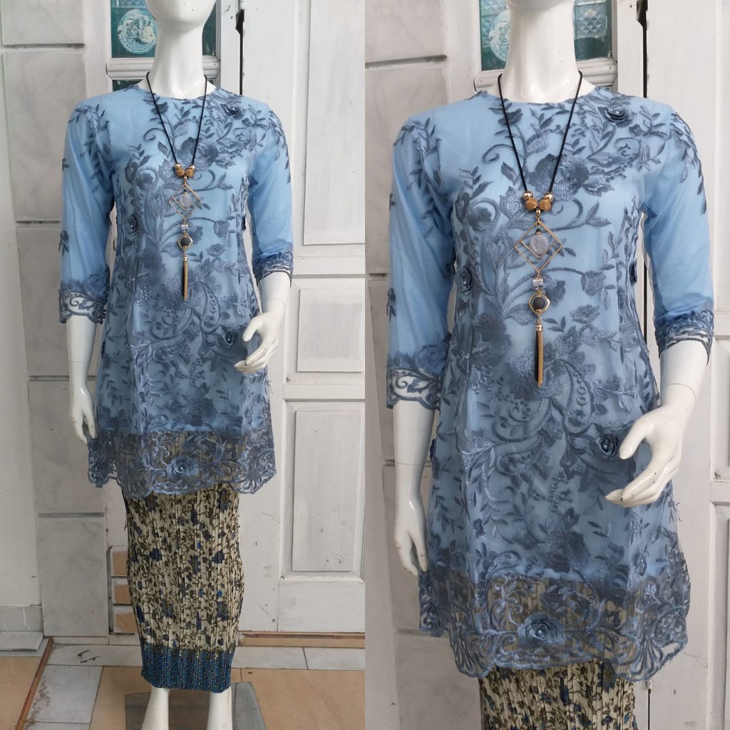 Baju kurung tulle bordir