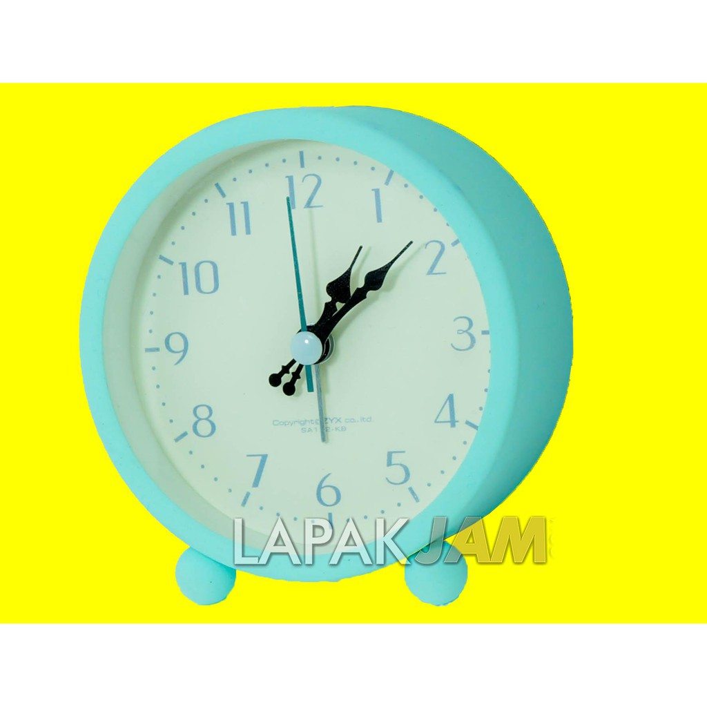 Jam Weker Polos Unik Alarm Sweep Movement Alarm Clock ZYX SA122-KB