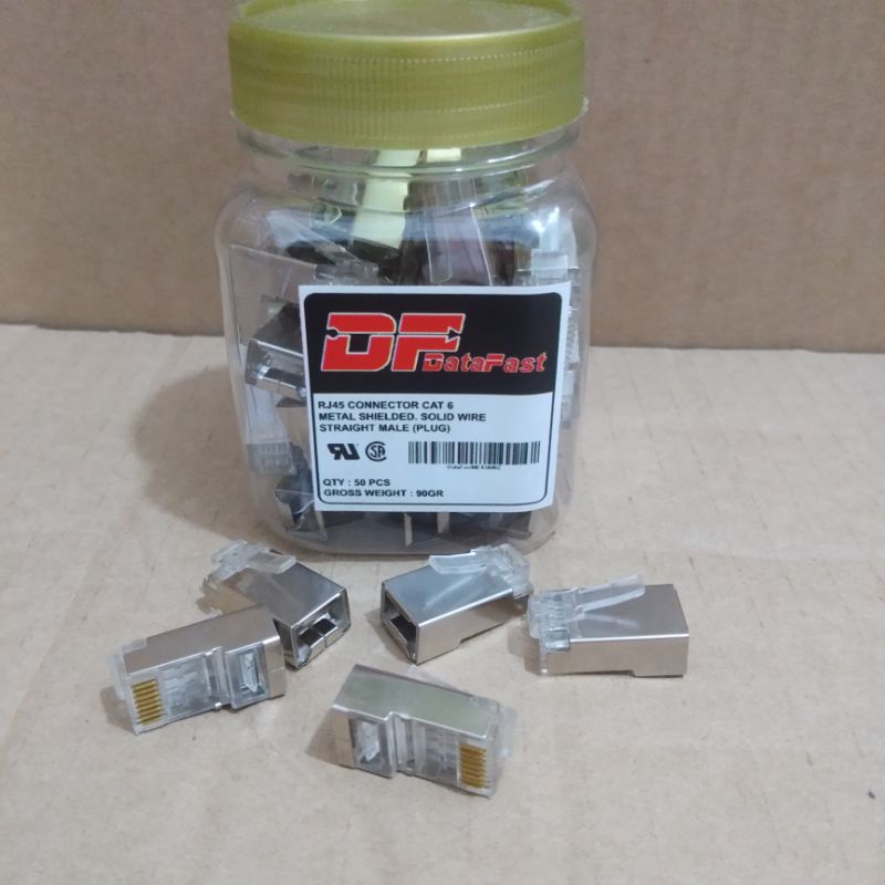 Data Fast Connector RJ45 Cat6 Besi (Isi 50 pcs)