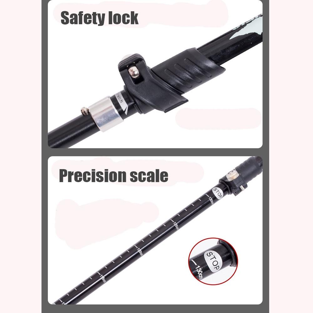 Chookyy Tongkat Jalan Lipat 6warna Alumunium EVA Handle Telescopic Stick