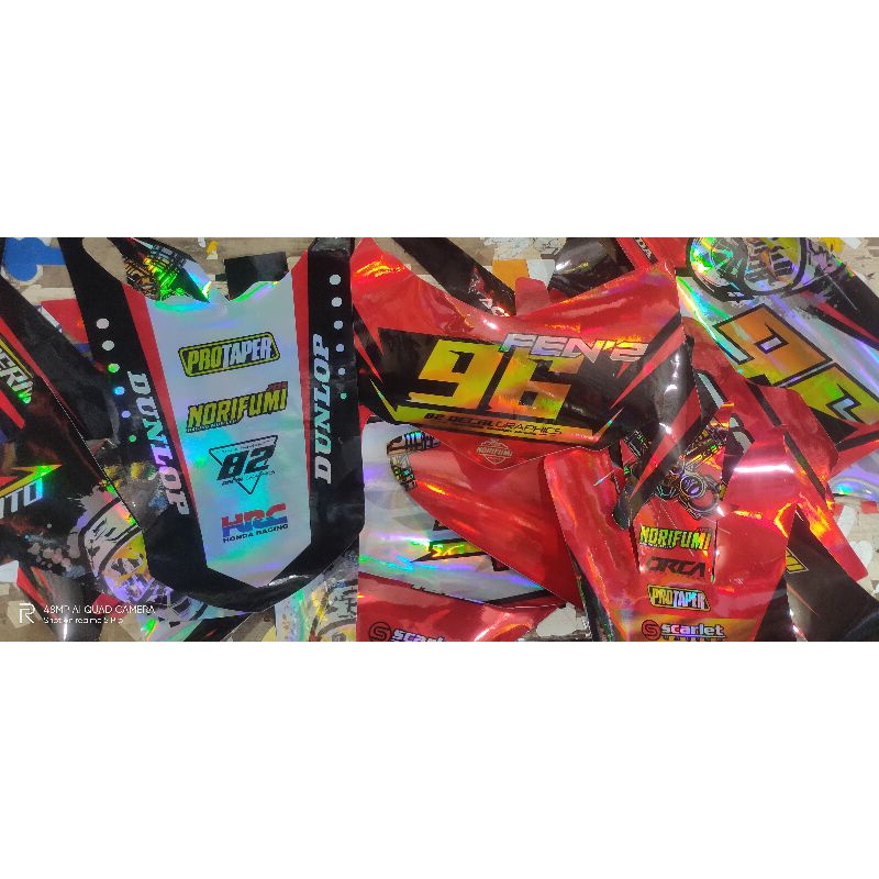 Decal Sticker Hologram CRF 150 L Supermoto keren
