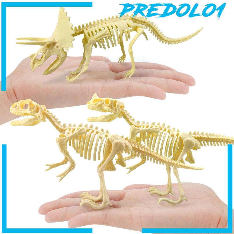 7Pcs Realistic Dinosaur Skeleton Toys Assorted Bones Figures Toys Gifts