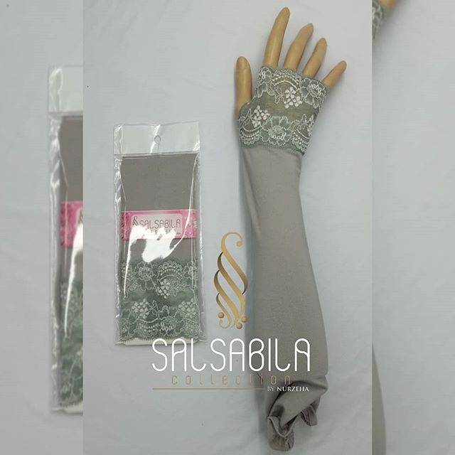 Handsock jempol renda brokat