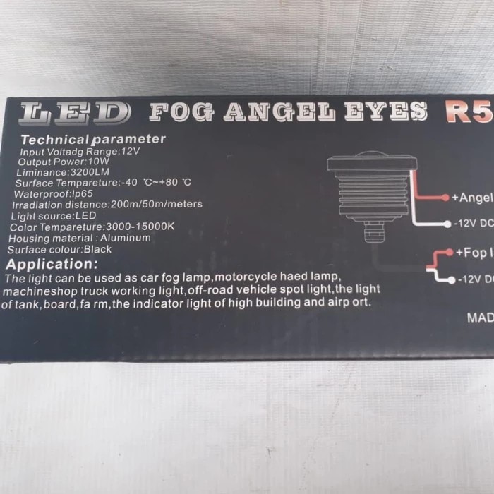 LAMPU KABUT / FOG LAMP ANGEL EYES 89MM