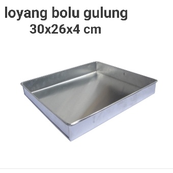 loyang bolu gulung loyang lapis legit/loyang kotak ukuran 30x26x4cm loyang kotak jumbo loyang kue loyang bolu